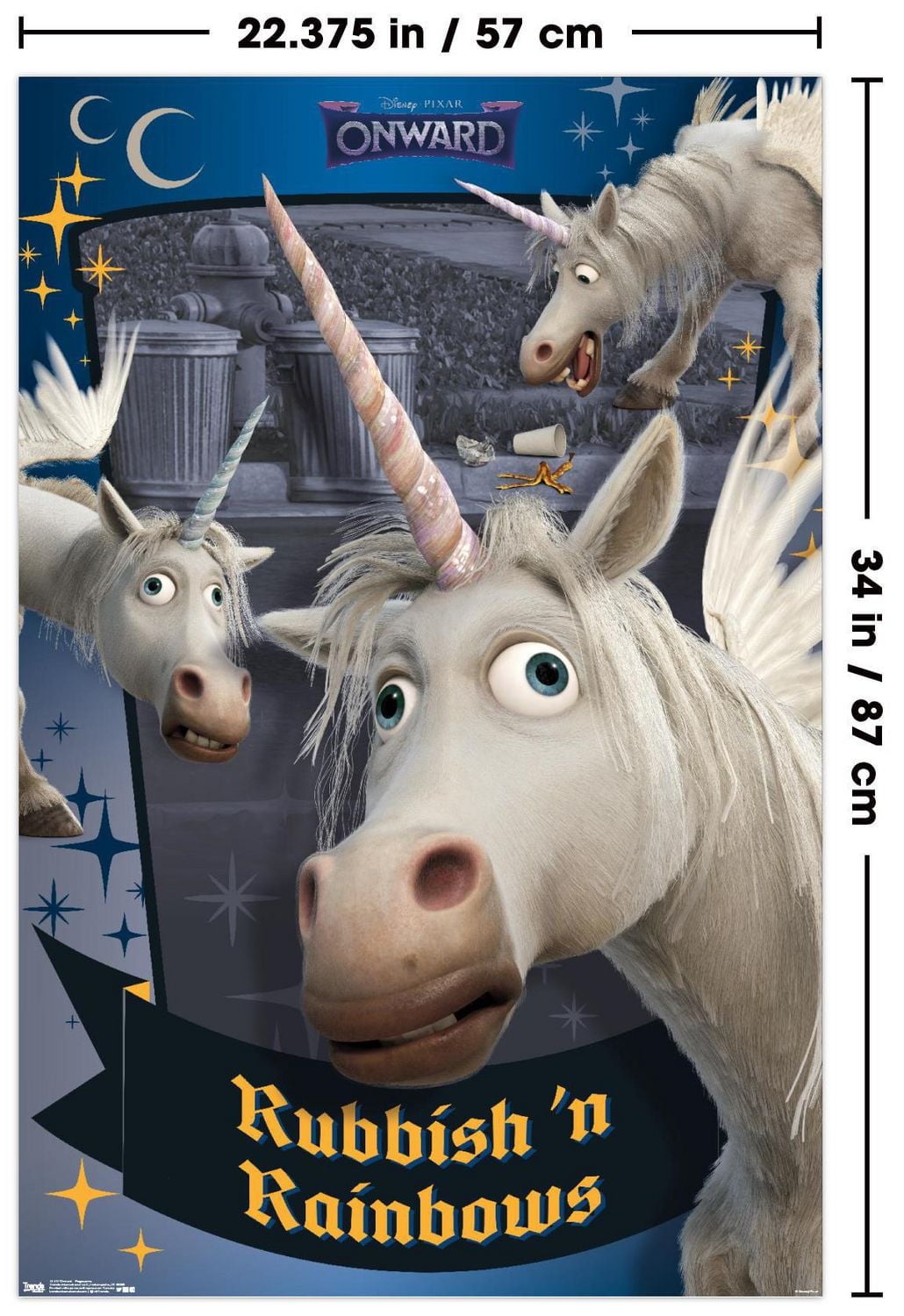 Disney Pixar Onward - Pegacorn Wall Poster, 22.375" x 34"