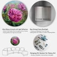 thumbnail image 5 of Designart 'Abstract Pink Peonies' Traditional Circle Metal Wall Art 23x23 - Disc of 23, 5 of 5