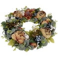 thumbnail image 2 of Corona de puerta hecha a mano, corona de pared, corona floral, corona de ratán, 2 of 5