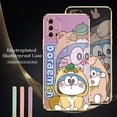 thumbnail image 2 of 6D Lujo Chapado De Dibujos Animados Doraemon Funda Para Teléfono Móvil infinix TECNO CAMON 18 19 Pro NEO POVA 4PRO 2 Pareja INS Pintura A Prueba De Golpes Nuevo Diseño Cuadrado Cubierta Trasera, 2 of 4