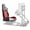 Red+Black, variant on Adjustable Lock Slide Racing Seat with Reinforced Frame for High Torque Direct Drive Wheels, Universal PVC Bucket Style Reclinable Sport Simulator Chair for PS5 Xbox PC, Red Black