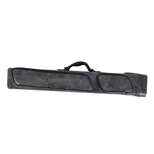 DYNWAVECA Billiards Pool Cue Case Storage Pouch 1/2 Cue Case Lightweight Scratch Resistant Pool Cues Protector Carrying Bag Gray