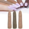 thumbnail image 2 of UDIYO 5D Simulation Finger Model Realistic Looking Ergonomic Design Reusable Super Soft Easy to Clean Practice Manicure Skills Silicone Nail Training Finger Model Nail Practice Fin, 2 of 7