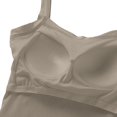 thumbnail image 2 of Women Shoulder Exposing Back Design Cami Top, Padded Thickened Spaghetti Strap Sleeveless Tank Top Brown-AA L(L), 2 of 9