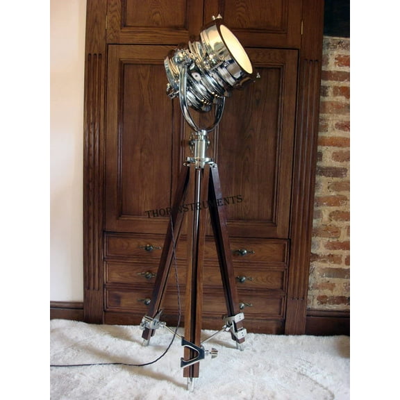 Studio Adjustable Tripod Movie Spot Floor Lamp Modern Searchlight Replica Modern