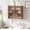 Brown, variant on 24.8''Glass Door Vintage Double Door Wall Cabinet With Three Tiers of Storage With Towel Rack,for Bathroom, Kitchen,,Dining Room,,Original Wood Color