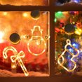 thumbnail image 4 of Christmas atmosphere decorative light LED light Christmas Green Santa suction cup light window light Hanging light window, 4 of 5