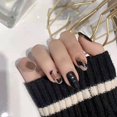 thumbnail image 1 of 24 juegos de uñas falsas con pegamento Uñas largas manicura francesa manicura diseño de uñas extendidas arte de uñas Gao Jiahui unisex, 1 of 2