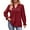 Red-02, variant on STETMN Women's Dot Tops Smocked Long Sleeve Shirt Casual V Neck Dressy Fall T-shirt