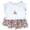 H407-White, variant on TOWED22 Infant Baby Girl Clothes 2 Piece Graphic Print Ruffle Sleeve Top Tank and High Waist Shorts Set Summer Outfits Soft Everyday Clothing(Blue,18-24 M)