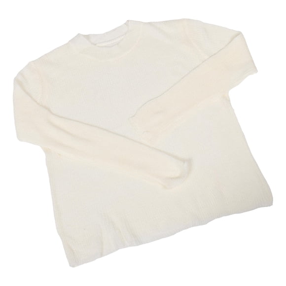 OULII long sleeve sweaters for women Sweater White 1Pack Loose Fit Cotton Sun Protection for Women
