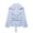 Sky Blue, variant on Cropped Trench Coat for Women Long Sleeves Belted Lapel Top Coat Double Breasted Fall Winter Trendy Coat