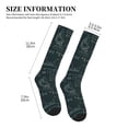 thumbnail image 2 of Lsque Chemical Pattern Sport Compression Socks for Men & Women 15-20 mmHg Knee High Nurse Pregnant Running Medical and Travel Athletic, 2 of 6