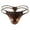 Brown, variant on Men's Patent Leather Gilded Triangle Sexy Briefs White S