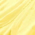 thumbnail image 4 of Odeerbi Toddler Girls Bolero Cardigan Cropped Shrugs Knit Cover Up Children's Solid Color Button Up Cardigan Wool Short Sweater Top Toddler Clothes Yellow, 4 of 5