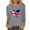 Gray, variant on Womens Great Britain Uk Flag T-Shirts Casual 3/4 Sleeve T-Shirts Round Neck Tunic Tops Basic Graphic Tees Loose Fit Pullover Blouses Blue