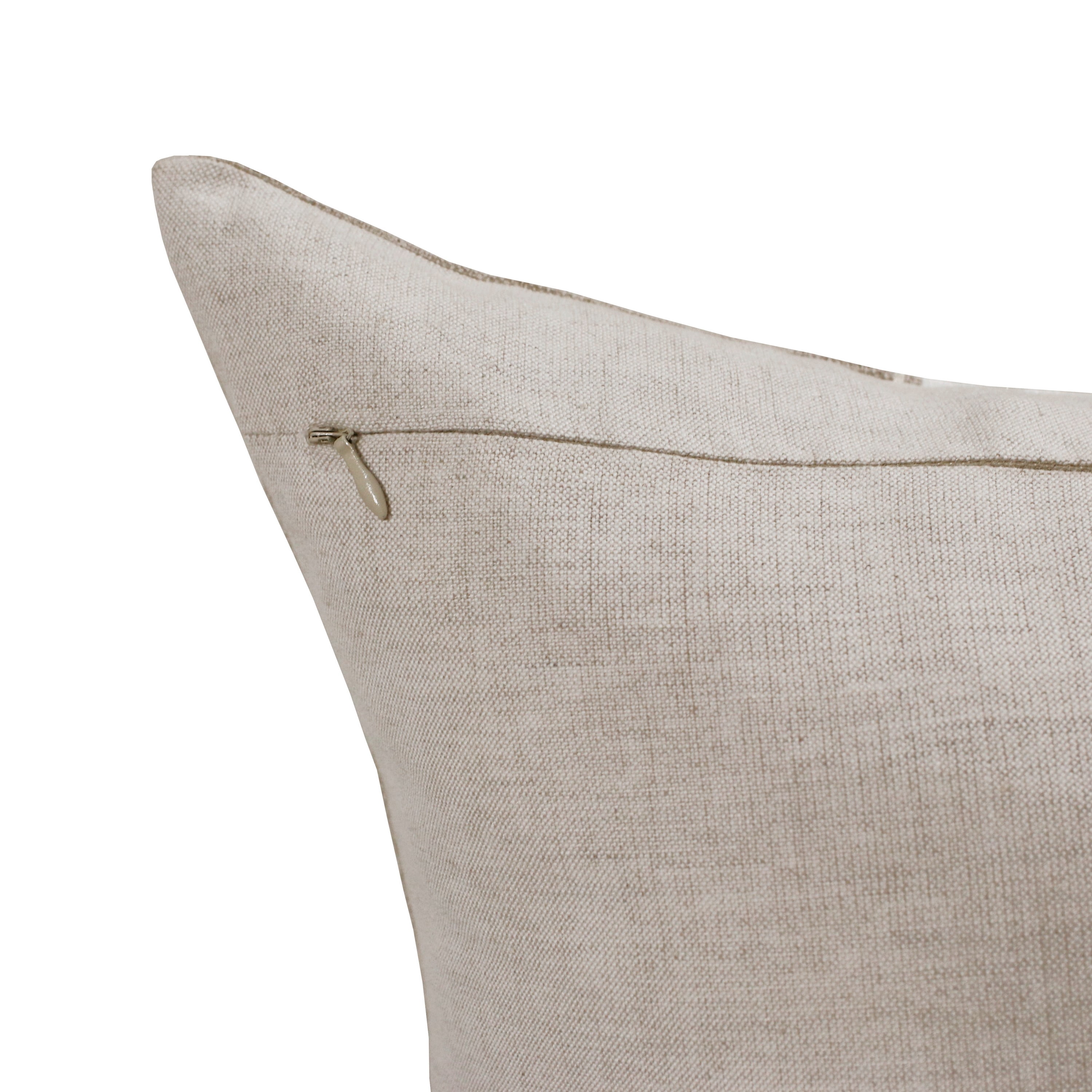 Ox Bay Faye 20" x 20" Gray Striped Linen Adult Decorative Throw Pillow