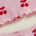 thumbnail image 5 of Gubotare Toddler Summer Outfits Outfits for Toddler Girls Baby Smocked Tops T-Shirt Shorts Set Summer 6 9 12 18 24 Months 2T 3T 4T 5T (Red,3-4 Years), 5 of 7