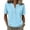 Light Blue, variant on Cotton Linen Short Sleeve T Shirt for Women Button Down V Neck Henley Shirts Solid Color Loose Fit Tunic Tops Lightweight Breathable Housewear Blouse, Light Purple S