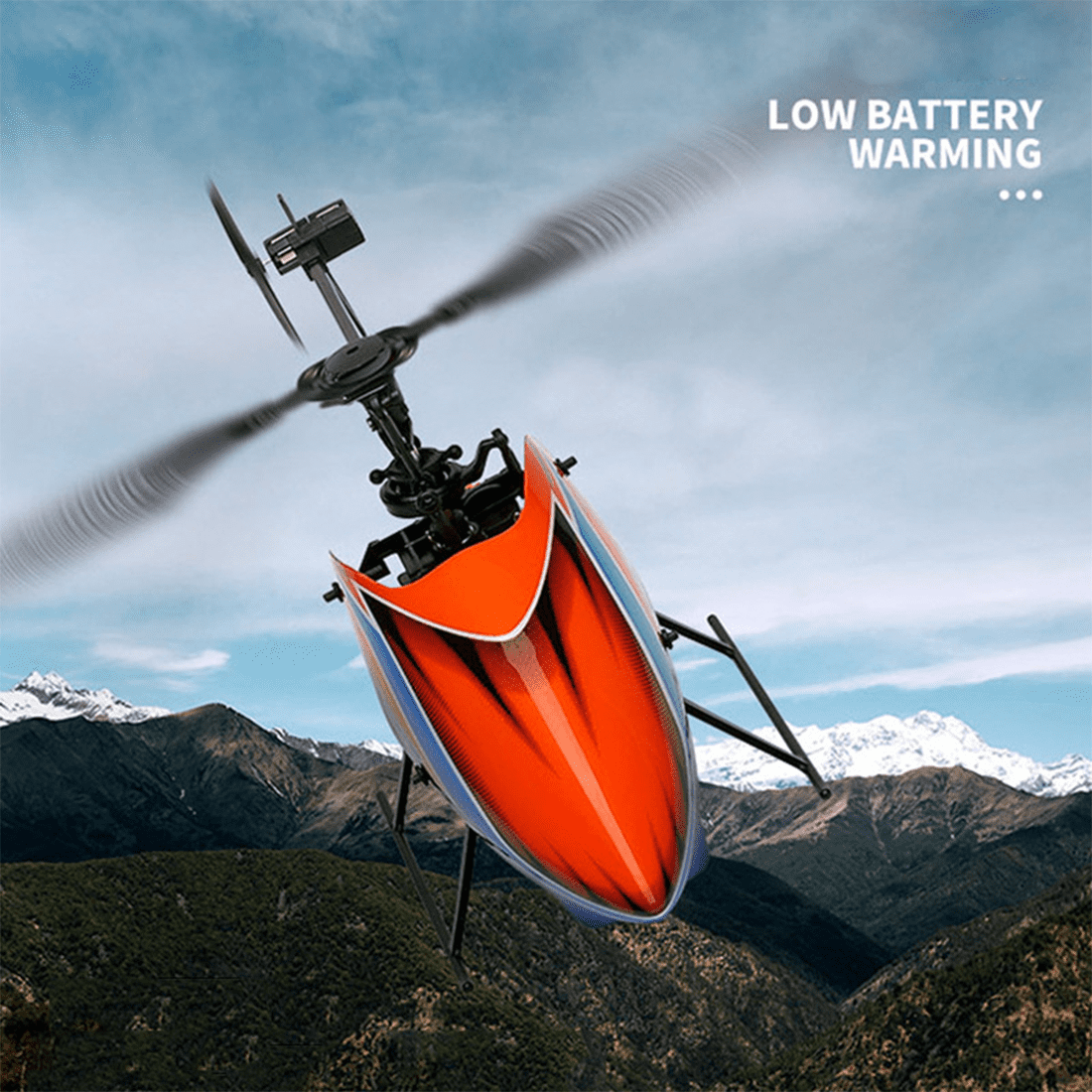 XK K127 4CH RC Helicopter Flybarless Single Rotor with Altitude Hold & Self-Stabilization,Model Aircraft Gift for Adults