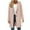 Khaki, variant on Long Wool Blend Coat for Women Dressy Casual Overcoat Winter Hooded Jacket Single Breasted Mid Length Trench Coat (XL, Khaki)