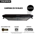 thumbnail image 4 of Campana CB-76-BLACK SUPRA Campana CB-76-BLACK 76 cm Negro, 4 of 8
