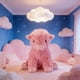 thumbnail image 2 of Peluche de vaca de las Tierras Altas de color rosa fresa de 25cm, ideal como regalo de San Valentín y cumpleaños para decorar el hogar, cojín de vaca de granja, peluche rosa para novia o novio, 2 of 9