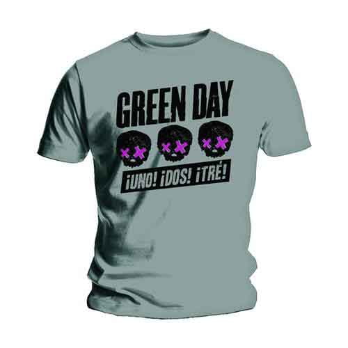 Green Day T-Shirt Unisexe Trois Têtes Mieux Qu'un