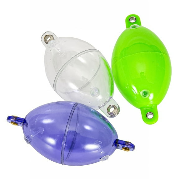 Cheers.US 5Pcs PVC Pierced Short Tail Plus Large Belly Seven Star Floating Fish Floating Bubble Floating Ball ​Round Floats Fishing Buoy Accessories for Freshwater Saltwater