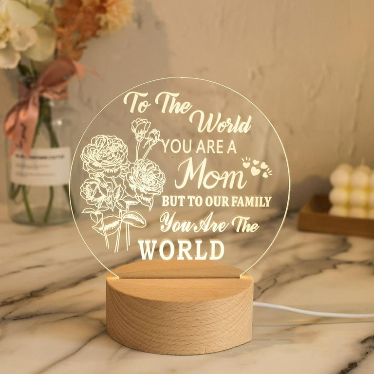 Gift Mothers Day Birthday, Lamp Light Led Mothers Day