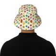 thumbnail image 5 of Salouo Cartoon Flowers Print Unisex Bucket Hat, Outdoor Summer Beach Fishing Sun Hat Fun Outdoor Vacation Hat for Men Women Teens,Reversible Double-Side-Wear, 5 of 6