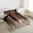 thumbnail image 3 of Manfei Black Brown Ombre Full Size Comforter Sets 3-Piece, Watercolor Artwork Bedding Comforter Set, Vintage Oil Painting Bedding Sets, Super Cozy Room Decor, 3 of 8