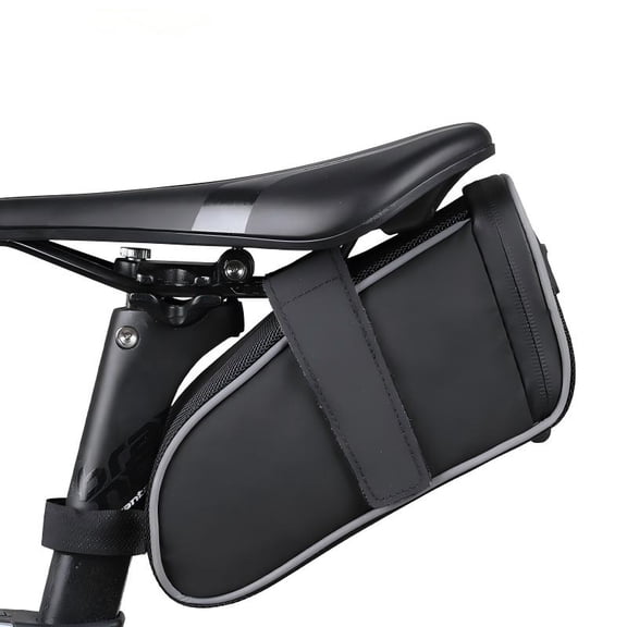 Zacenei Bike Seat Bag,Bicycle Saddle Bag 1Pack Waterproof Bicycle Cycling Tools Storage Bag Bike Pouch Pack/Phone Bag Cycling Accessories Under Seat Cycling Seat Pack for Mountain Road Bikes,Black