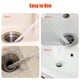 thumbnail image 4 of Desatascador de desagües (paquete de 5) | Serpiente de plástico flexible de 45 cm para desagües de lavabo, ducha y bañera | Desatascador de pelos para cocina y baño, 4 of 8
