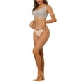 thumbnail image 2 of Allegra K Women's Adjustable Straps Minimizer Full Coverage Mesh Underwire Bra, 2 of 4