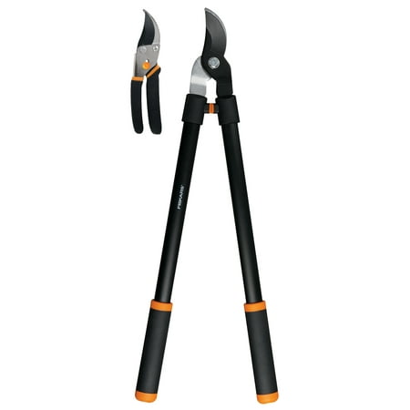 UPC 046561800017 product image for Fiskars Lopper and Pruner Garden Tool Set with Steel Blades and Softgrip Handles | upcitemdb.com