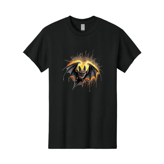 Bionic-Bat Mens Graphic Tee, 100% Cotton, Casual Summer Wear