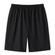 thumbnail image 3 of Pantalones cortos de seda de hielo de alta elasticidad para hombre, pantalones deportivos de talla grande, talla grande, pantalones de playa finos de verano con cremallera, 3 of 3