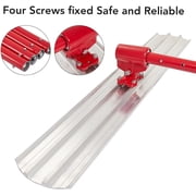 Magnesium Bull Float for Concrete, 48 x 8 Round-End Concrete Float with Adjustable Handle Bracket