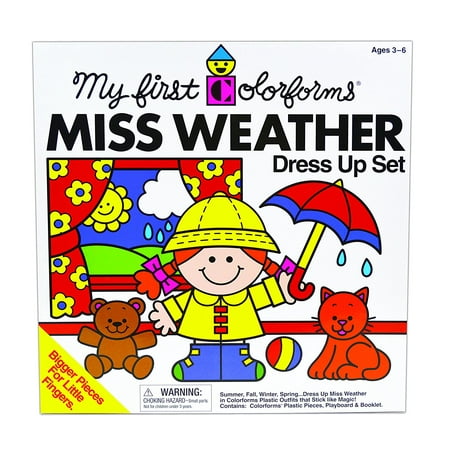 My First - Miss Weather Dress up Set, Perfect for teaching preschoolers