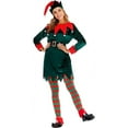 thumbnail image 2 of Women's Velvet Party Hooded Performance Dress for Christmas Events and Unisex Role-Playing, Comfortable Costume Dress with Long Sleeve and Festive Design,Green,M, 2 of 7