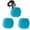 Blue, variant on WNFJR Microfiber Hand Towels - Set of 3 Fluffy Hand Towels，Absorbent Hanging Hand Towel Ball for Kitchen & Bathroom, Quick-Dry Chenille Plush Towel