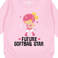 thumbnail image 3 of Inktastic Future Softball Star Girl Toddler Sweatshirt, 3 of 4