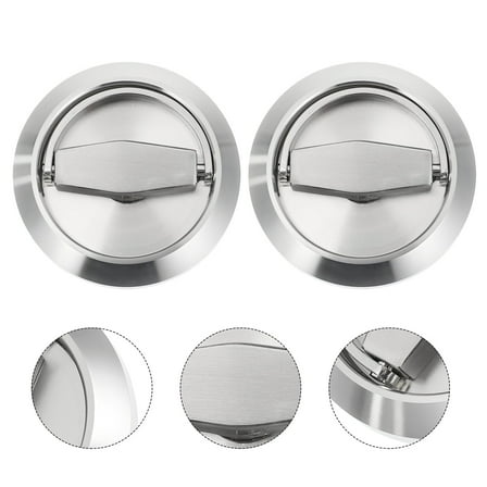 BESTOYARD Stainless Steel Pull Handle Recessed Invisible for Furniture 2Pcs