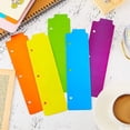 thumbnail image 3 of Miangastore 15pcs Snap In Binder Bookmarks Repositionable 3 Ring Binder Tabs Colorful Plastic Planner Notebook Bookmark for Document Files, 3 of 8