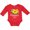 Red, variant on Inktastic Hawaii Girl Hibiscus Flowers Girls Long Sleeve Baby Bodysuit