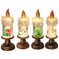 thumbnail image 3 of Advancent Globo navideño, árbol de Navidad con muñeco de nieve LED sin parpadeo, esquema de color elegante y sencillo, resistente al agua y Kits de decoración para fiestas estilo árbol de navidad, 3 of 6