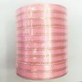 thumbnail image 4 of 1cm Wide Polyester Grosgrain Ribbon Gold Edge Spool Ribbon For Wedding Birthday Party Handicrafts (22m/roll), 4 of 7