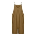 thumbnail image 3 of UPPADA Todays Deals Jumpsuits for Women Dressy Spaghetti Strap Jumpers Baggy Wide Leg Rompers Summer Plus Size Overalls with Pockets Overalls for Women Jumpsuits for Women Dressy, 3 of 5
