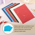thumbnail image 4 of Uxcell Natural Fiber Mulberry Paper Sheets Tissue Washi Paper Design for DIY Craft Origami Card Making Blue 6x6 Inch, 4 of 7